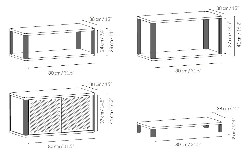 Модульный книжный шкаф из массива дерева Woodendot Cloe ARCH-00100242 - Вид №18