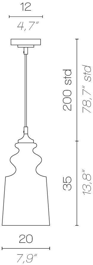 Contardi Подвесной светильник из дутого стекла Cornelia sun-id-1448563 - Вид №7
