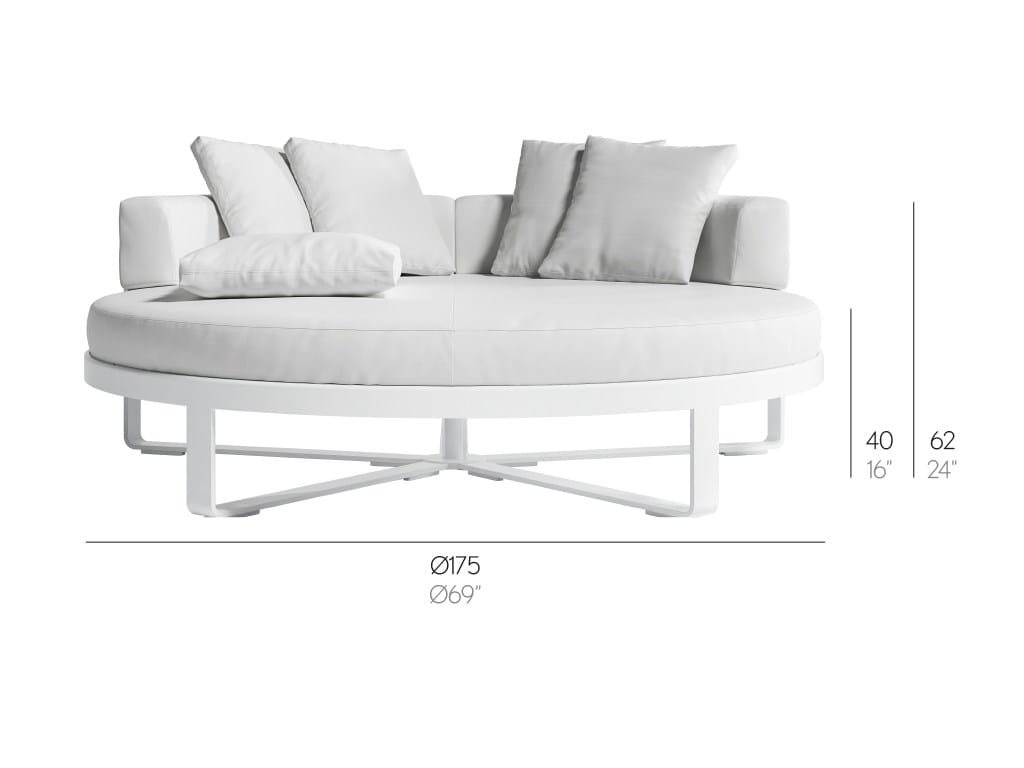 Алюминиевая круглая Садовая кровать с термокрытием GANDIABLASCO ARCH-00120301 - Вид №14