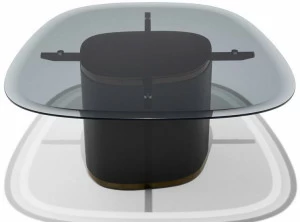 Giorgetti Хрустальный журнальный столик Galet