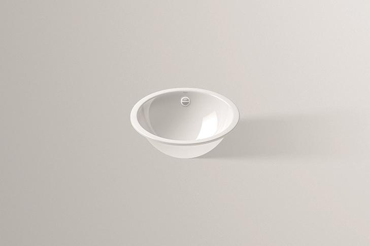 2031700000 Раковина, встраиваемая под столешницу, ub.k400, белая, proshield Alape серия K 