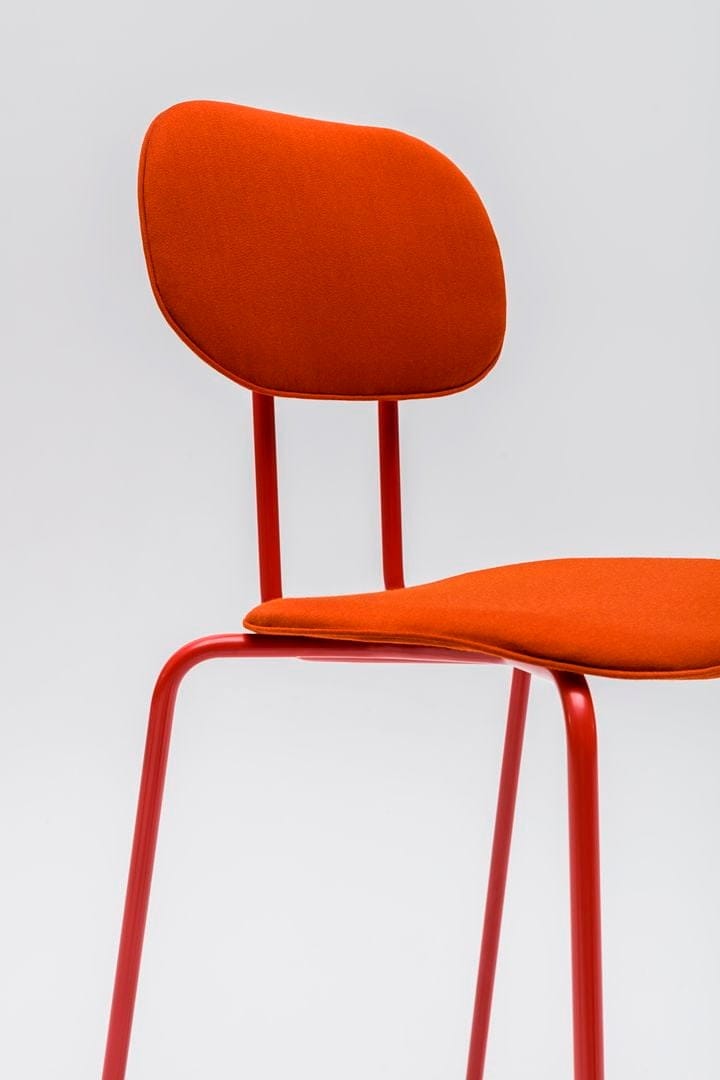 Высокий табурет из ткани с подставкой для ног MDD New School ARCH-00110353 - Вид №12