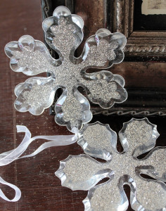 1367 000 a3 Декоративная снежинка, акрил, Ø 10 см, 2 шт., Прозрачная H-andreas