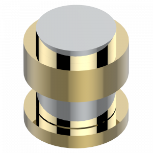 U4A-36 Вентиль 3/4", устанавливаемый на борту Thg-paris Diplomate с гладкими кольцами Хром/золото