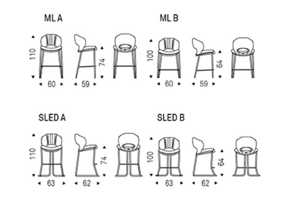 Кожаный мягкий стул Cattelan italia Миранда ARCH-00135932 - Вид №4