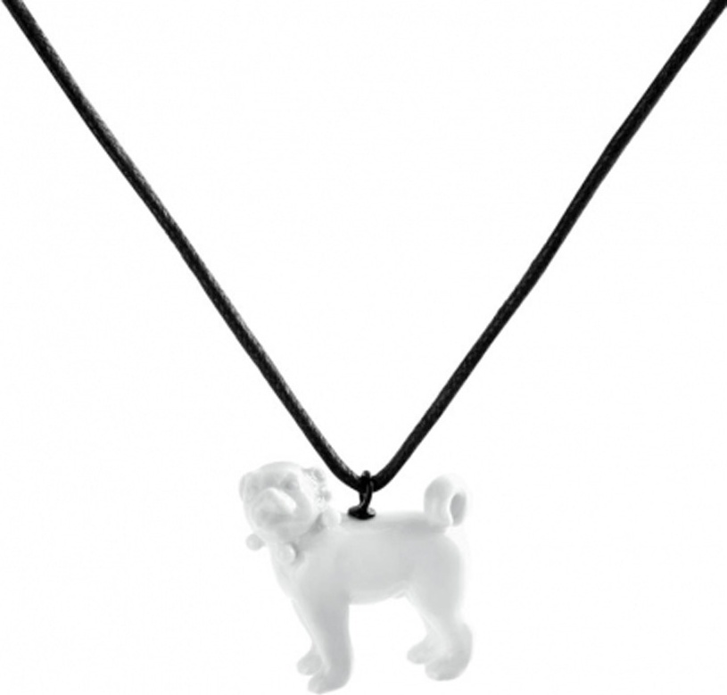 10607769 Meissen Подвеска 3,5см "Мопс" Фарфор 