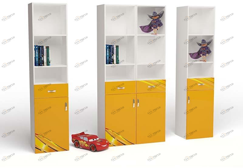 Стеллаж узкий ABC-KING Champion оранж сторона правая) 4631148150348