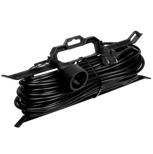 Удлинитель силовой Aceline PES201 черный 5086454