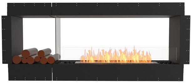 EcoSmart Fire Двухсторонняя каминная топка на биоэтаноле с панорамным остеклением Flex double sided fireplaces sun-id-1345161 - Вид №1