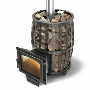 Печь для бани Везувий Легенда Русский пар Ковка 24 (240) с закрытой каменкой