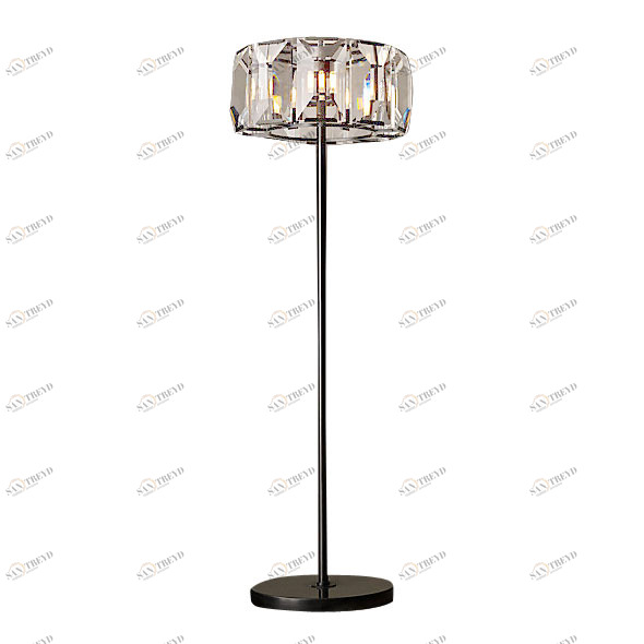 Торшер Harlow Crystal 3 от Delight Collection KR0354F-3 DELIGHT COLLECTION ЭЛИТНЫЕ 246472 Прозрачный;черный 