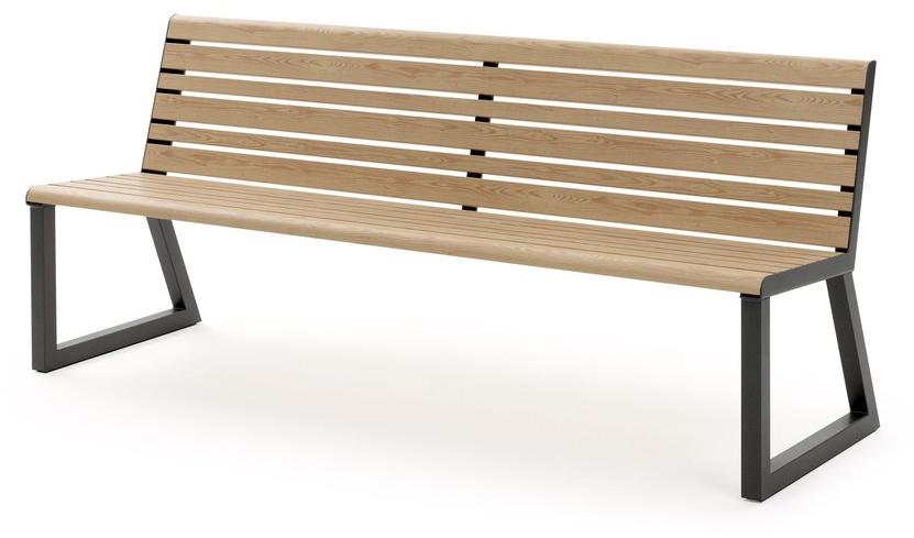 Urbantime Скамья из алюминия со спинкой Ventiquattrore.h24 sun-id-1444018 - Вид №4