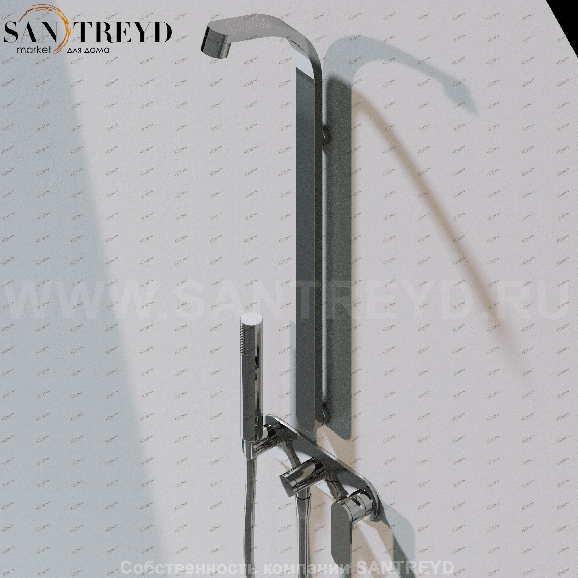 Flaminia ONE Душевая система с лейкой хромированный 112082 Ceramica Flaminia