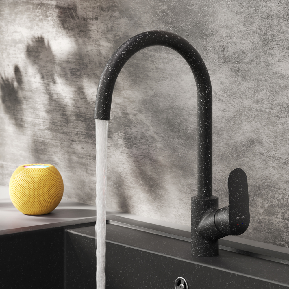 F8007122 смеситель для кухни элегантный черный шт AM.PM Like - Вид №1