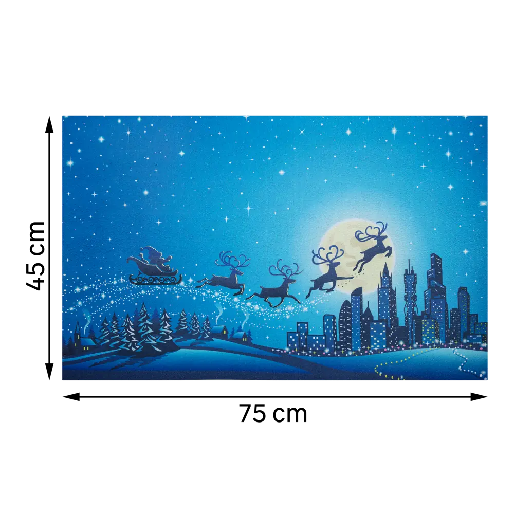 Коврик NY Santa 45x75 см резина INSPIRE STLM-2141612 - Вид №2