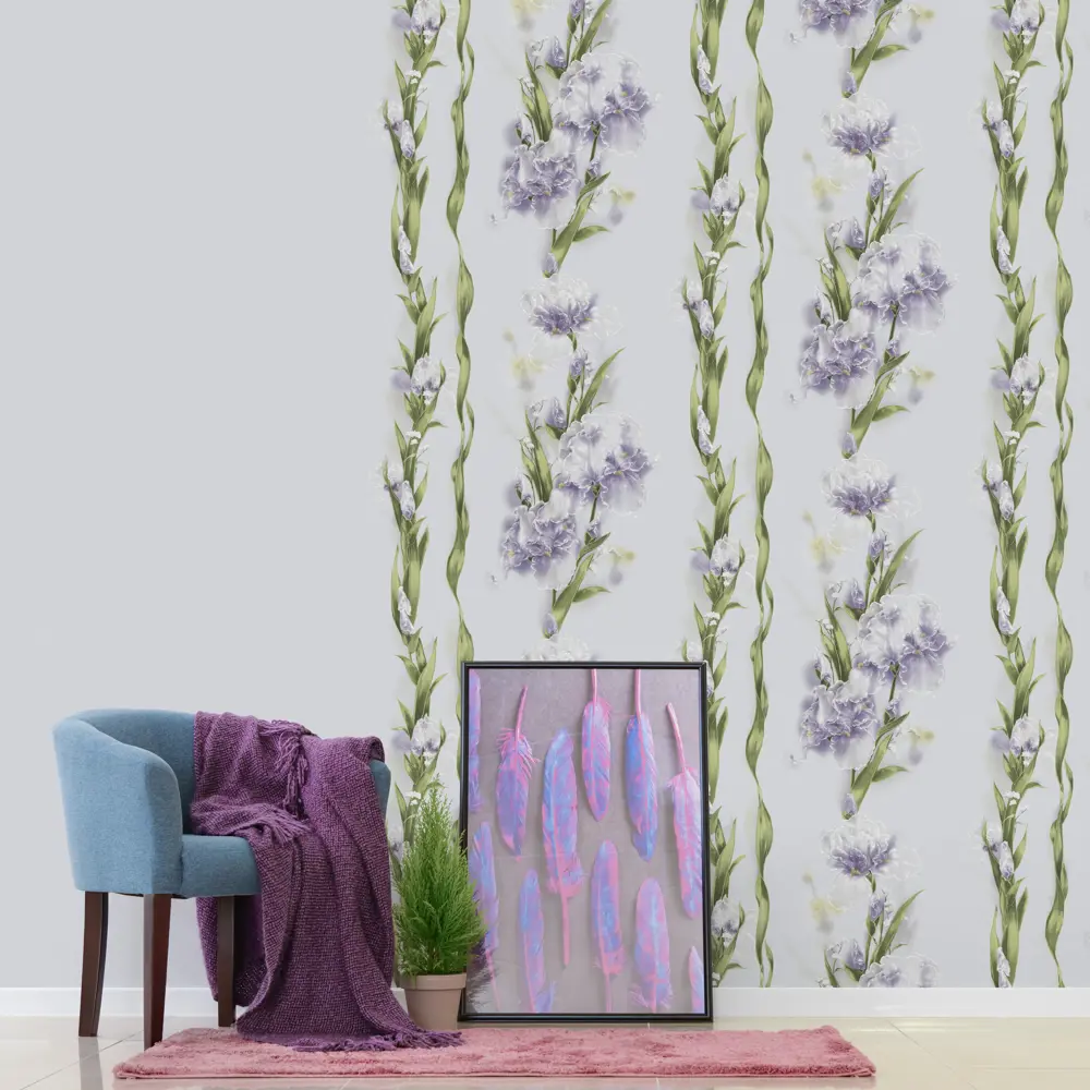 Обои флизелиновые Elysium Луиза сиреневые 1.06 м 38100 STLM-2200904 - Вид №2