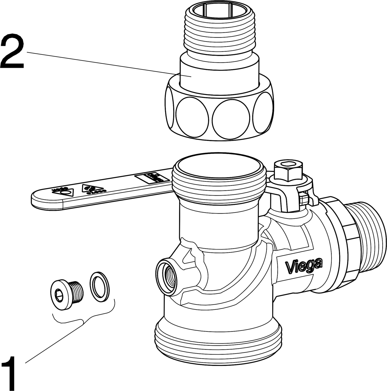 525 088 Модель G2111.1 Трубопроводные системы  Газовая арматура  Соединения для счетчика  Однотрубные газовые счетчики Santreyd  - Вид №2