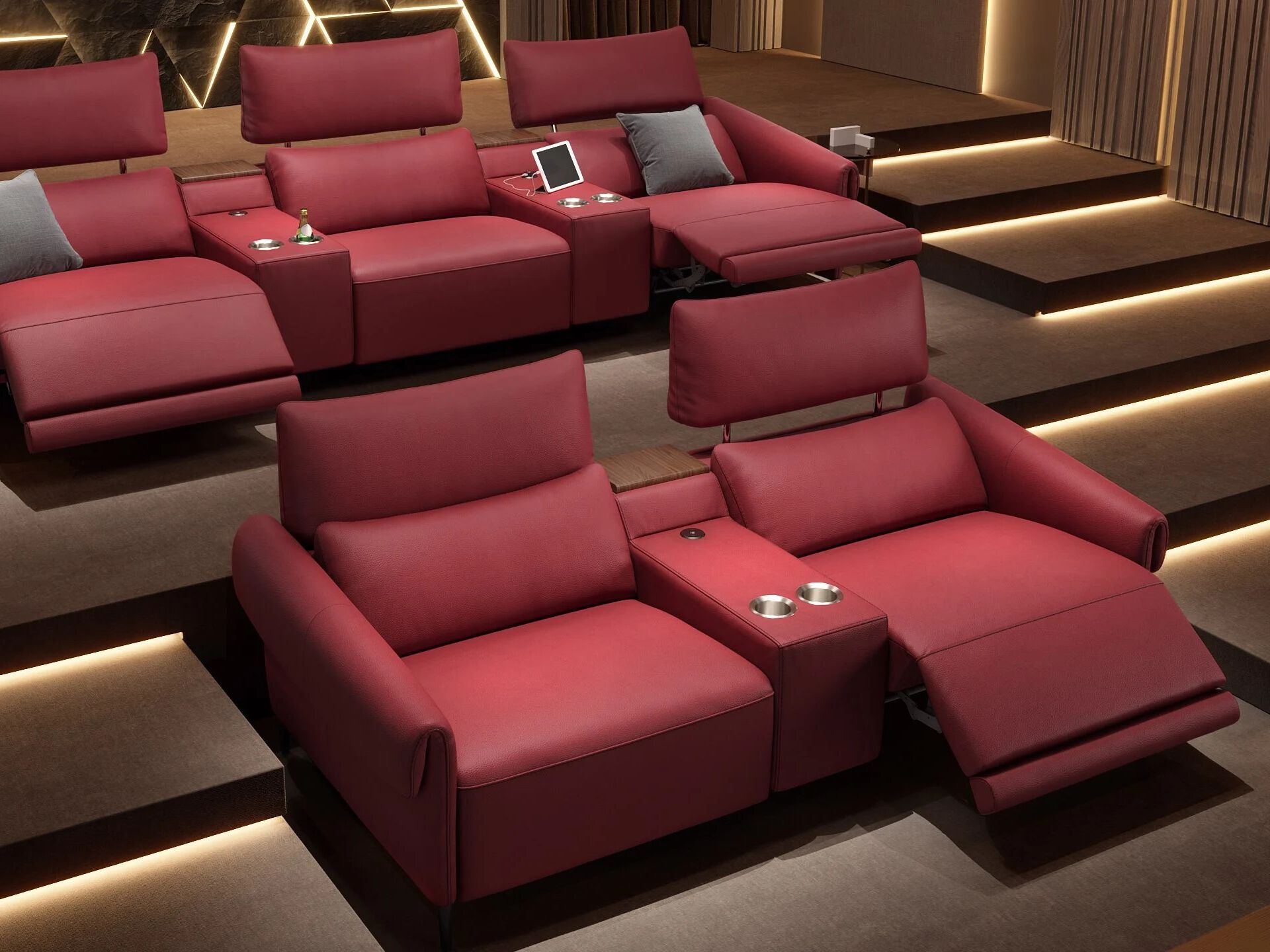 2-местный кожаный диван Sofanella Bienno Kino ARCH-00146125 - Вид №3