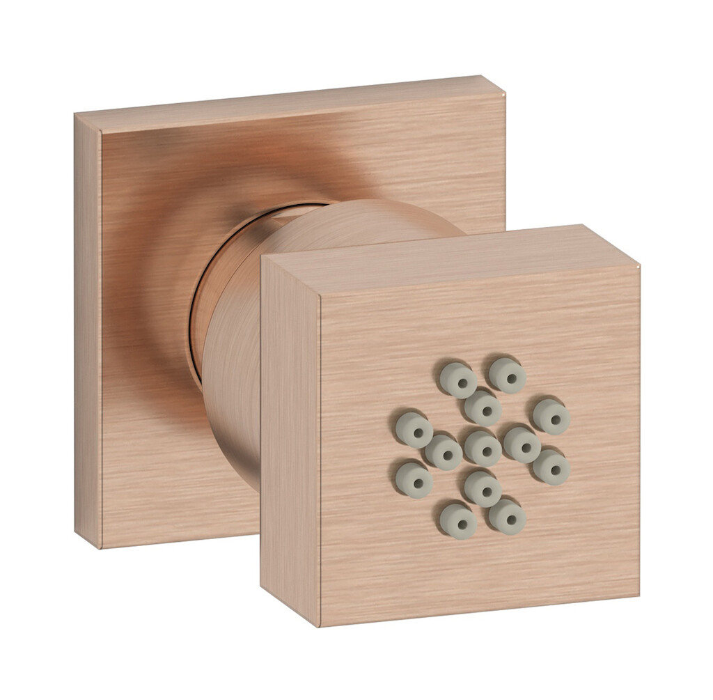 Боковая форсунка квадратная WE ARE IB sh109bb_6 Brushed Rose Gold RICAMBI