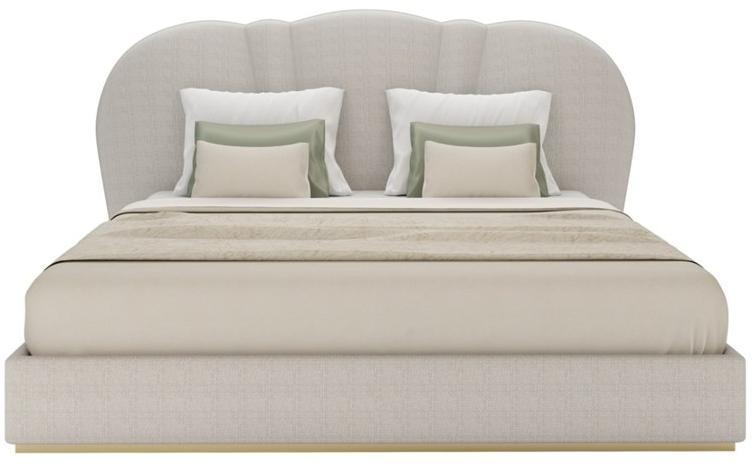 FRATO Кровать king size из ткани с мягким изголовьем Samara Ffu010009aag  - Вид №1