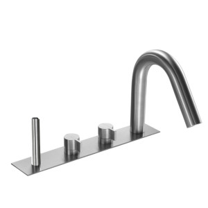 Комплект смесителей для края ванны с душем, изливом, смесителем и двухходовым переключателем. INS209 linki