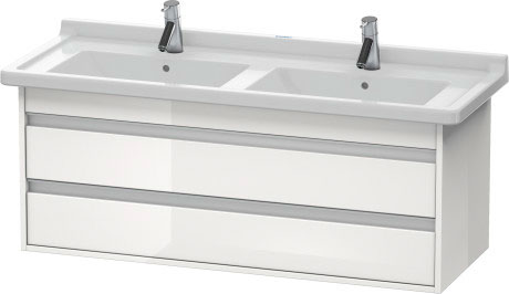 KT664609191 Тумбочка подвесная Ketho #KT6646 1200 x 455 мм Серо-коричневый декор Duravit - Вид №2