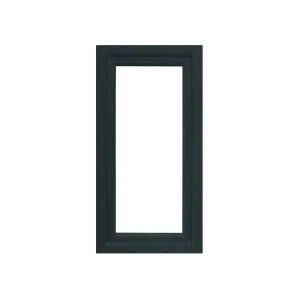 Пластиковое окно ПВХ VEKA одностворчатое 130x80 мм (ВxШ) однокамерный стеклопакет цвет белый/серый антрацит