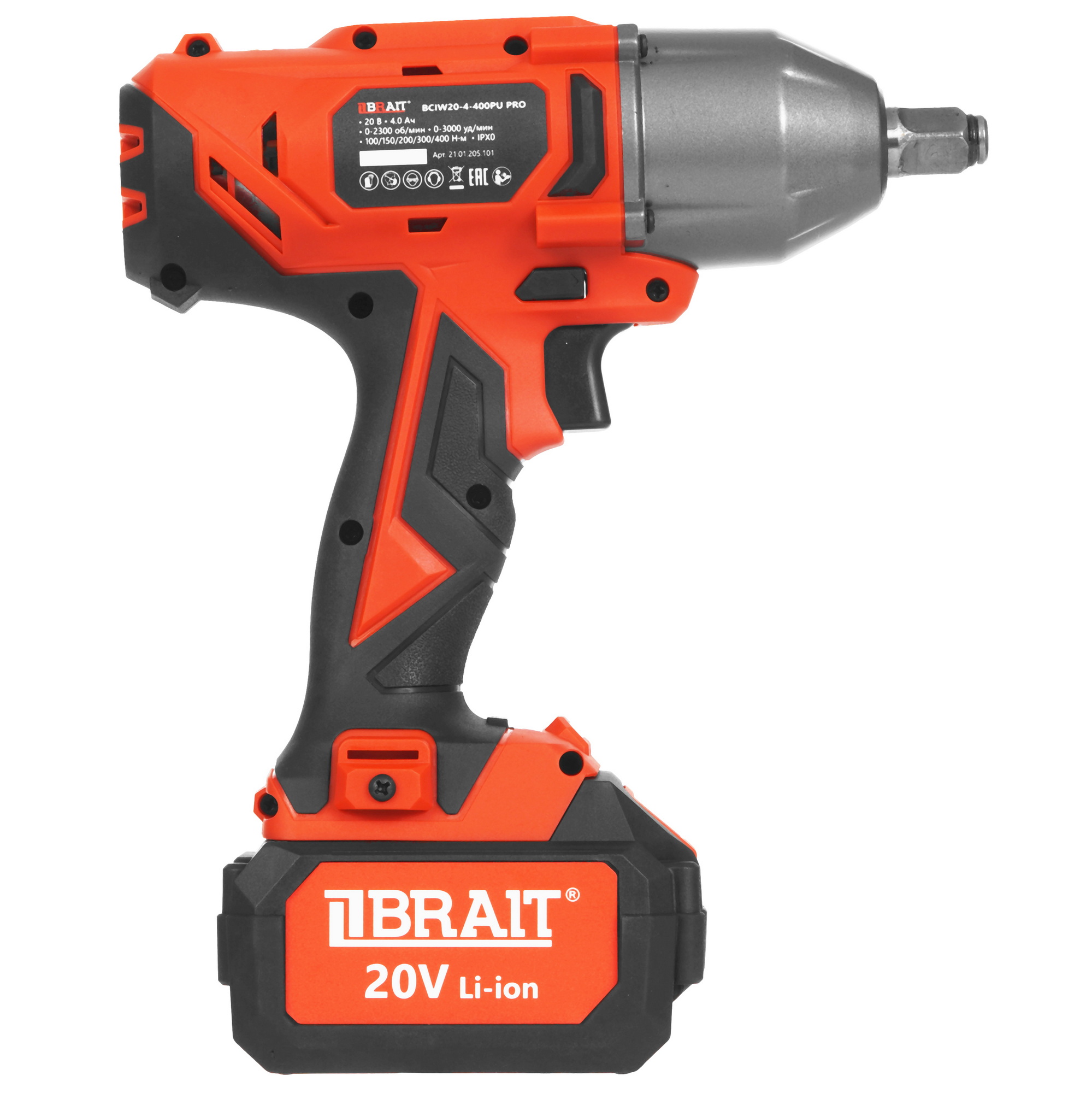 Гайковерт BRAIT BCIW20-4-400PU PRO 9230641 STDN-0143704 - Вид №2