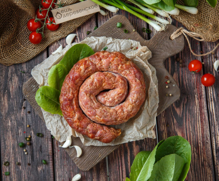 5237 Колбаска запеченная на дровах. ( по-домашнему) Вкусляндия 