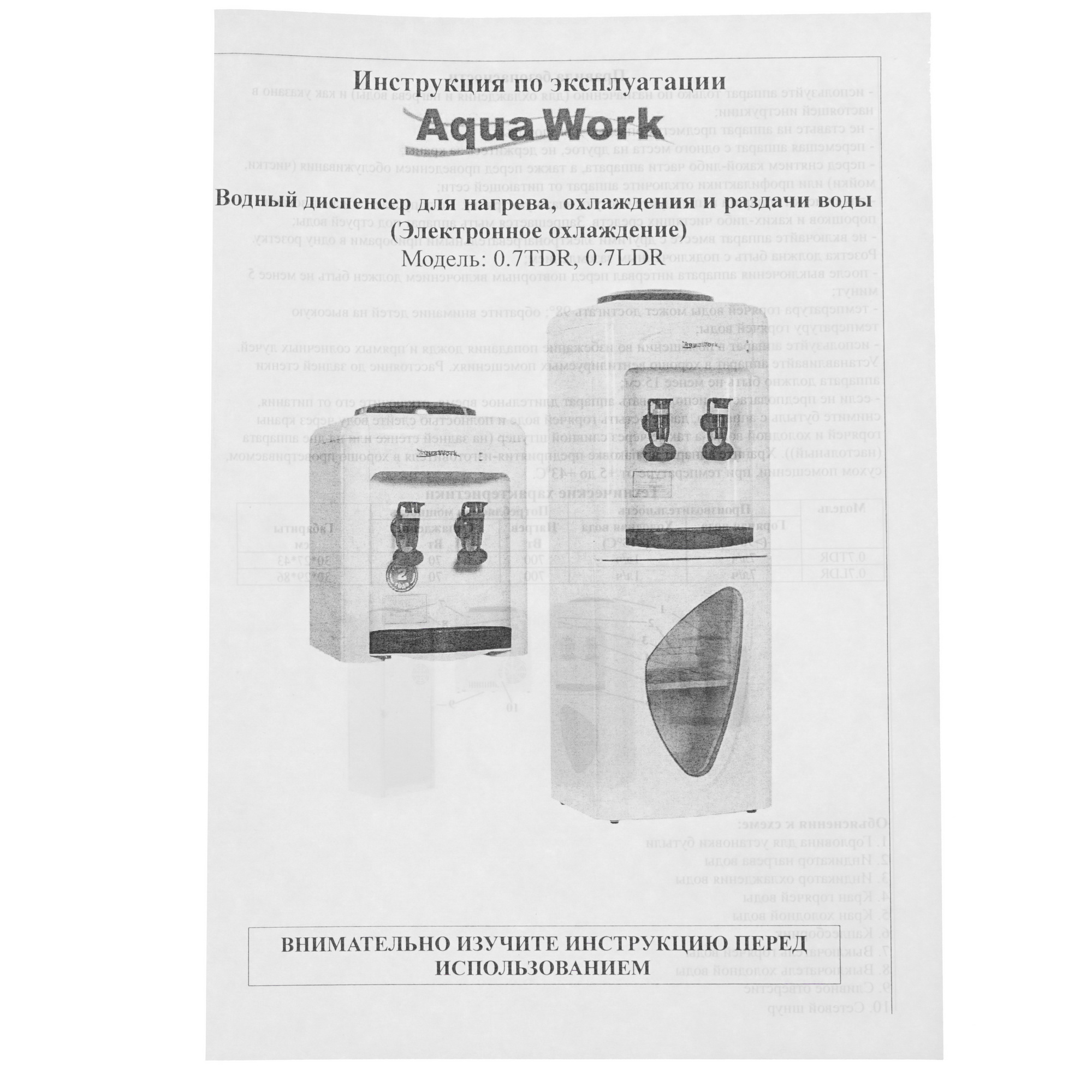 8189725 Диспенсер Aqua Work 0.7LDR серебристый STDN-0145639 - Вид №6