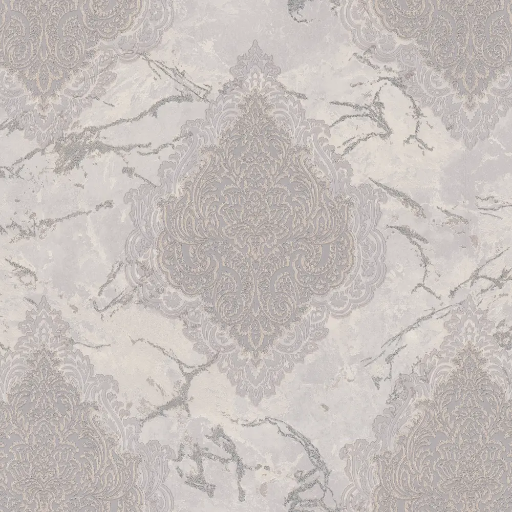 Обои флизелиновые Euro Decor Sultan светло-серые 1.06 м 7135-11 STLM-2093714 - Вид №1