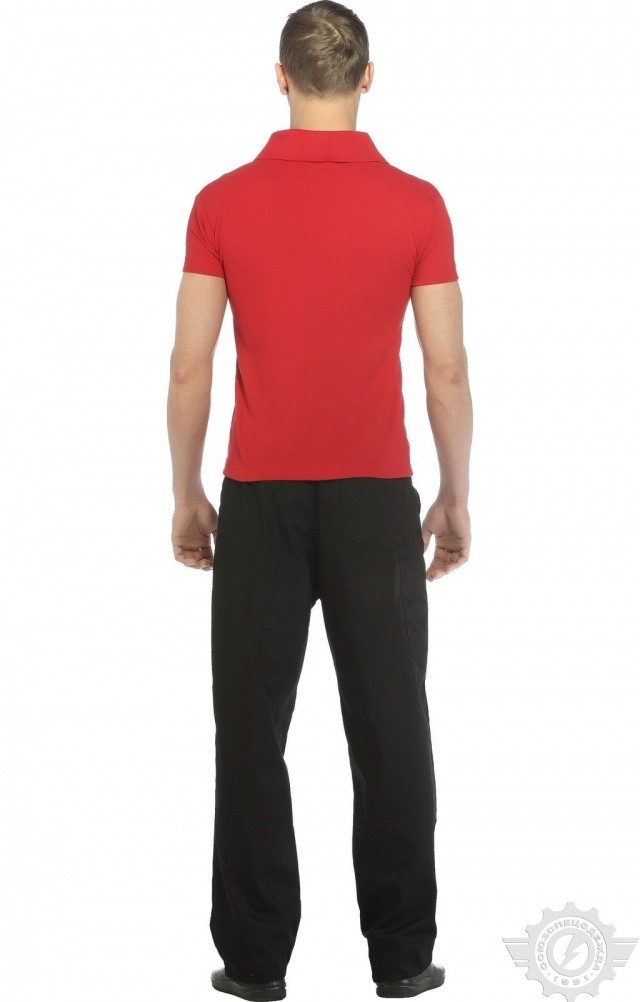 66350 Тенниска-поло красная  Одежда для салонов красоты  размер L (50) Спецодежда  - Вид №9