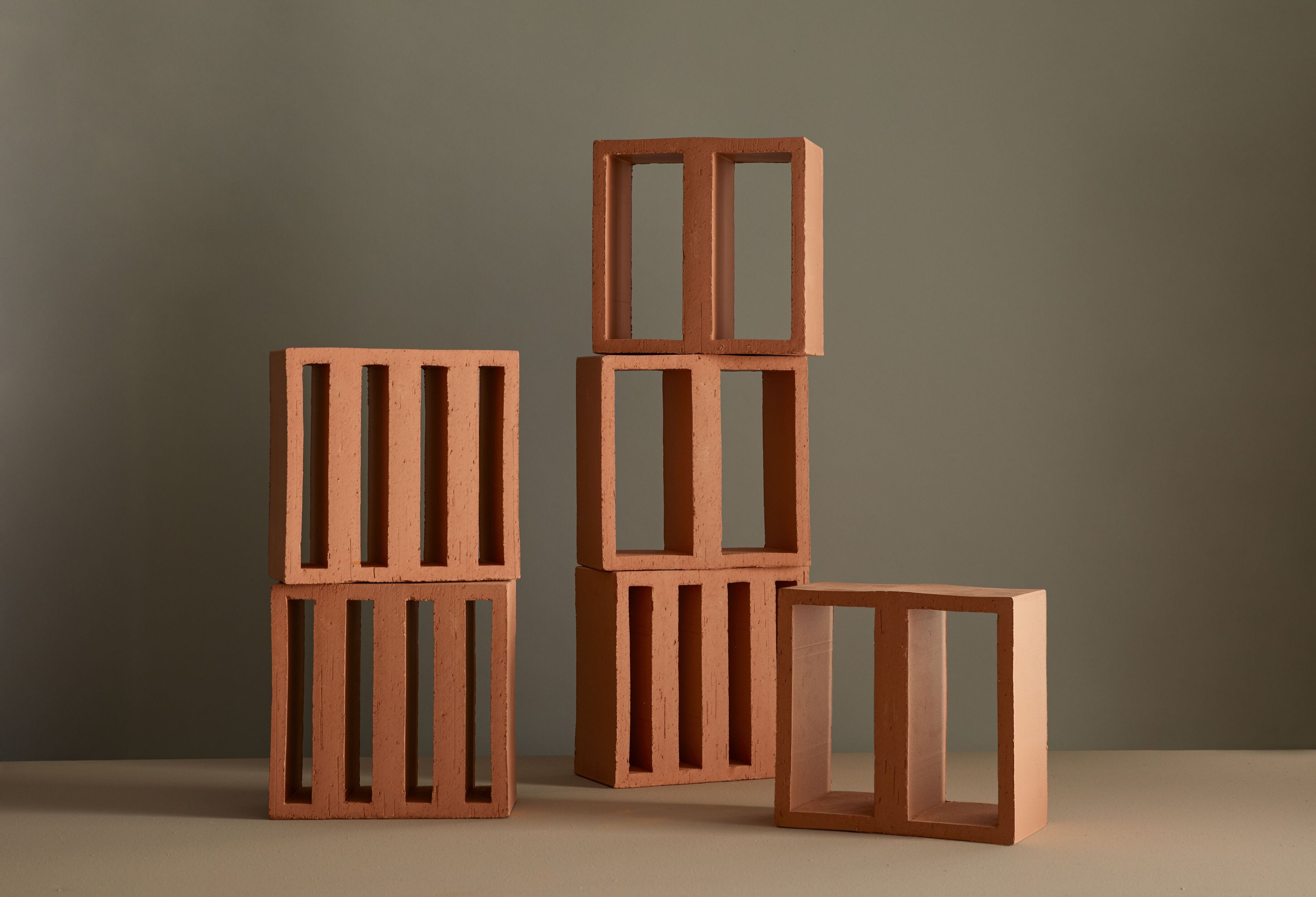 Трехмерный терракотовый элемент для перегородок Mutina Tally ARCH-00110398