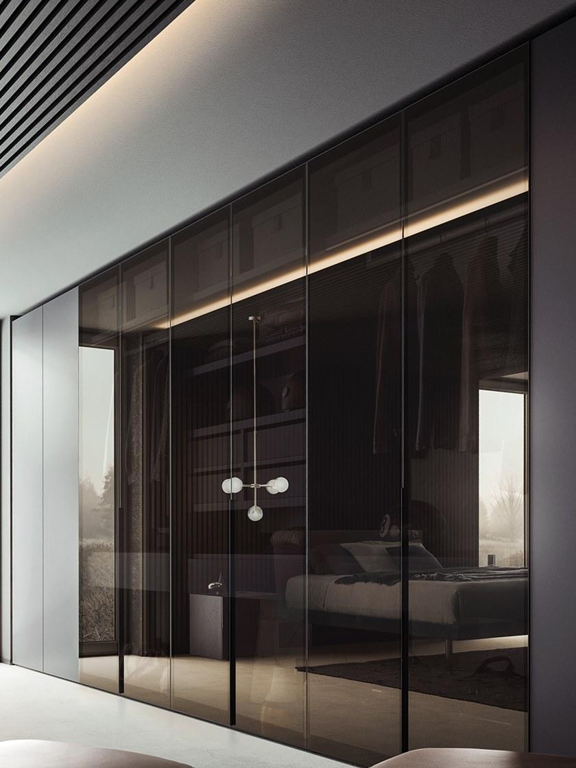 PIANCA Шкаф из дерева и стекла с раздвижными / распашными дверями sun-id-1387882 - Вид №3