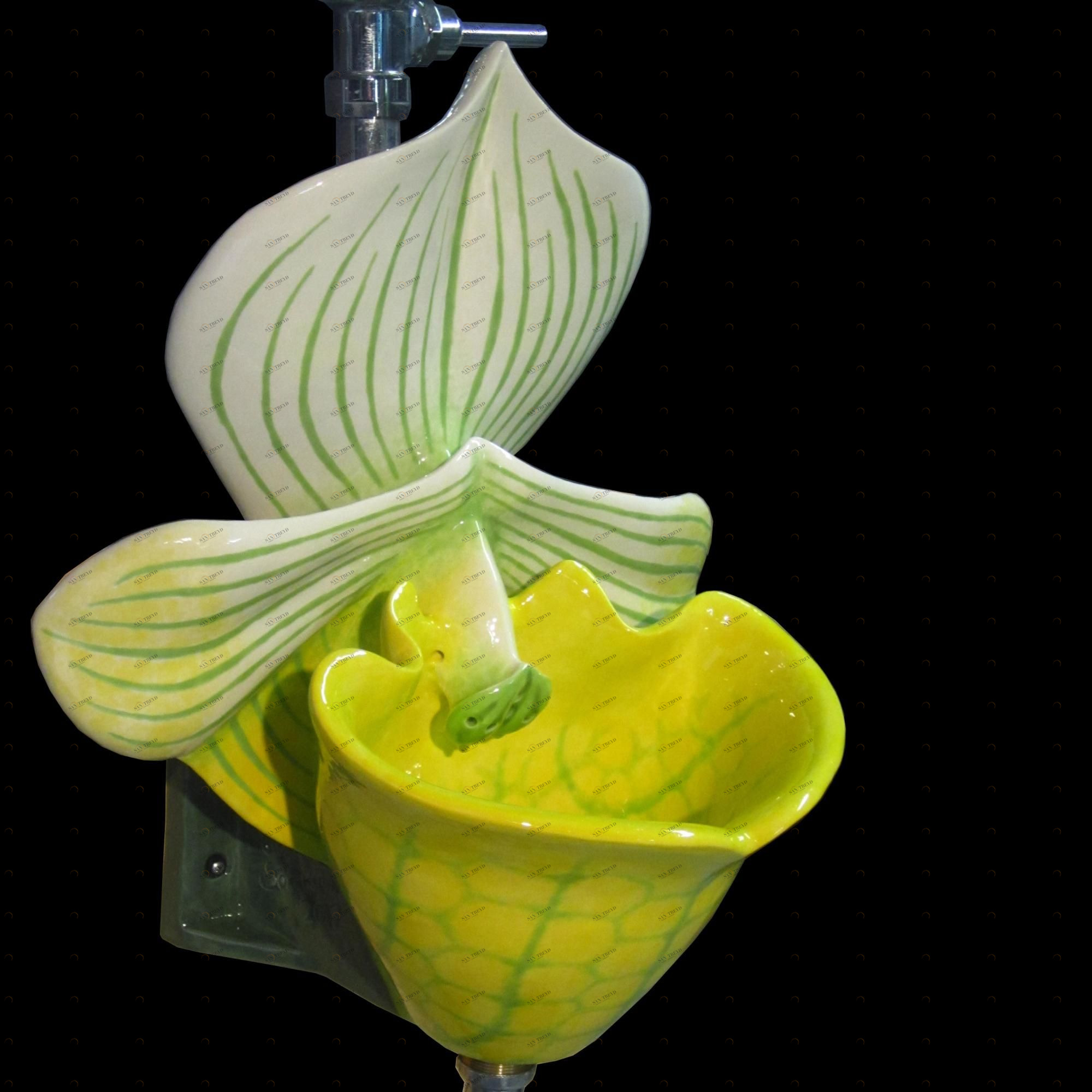 48662 Настенный писсуар, уринал с мушкой Clark Made Urinal