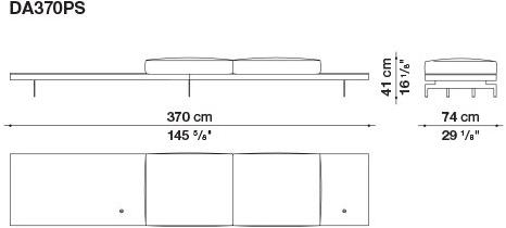 B&B Italia 3-х местный тканевый диван Dock sun-id-1376507 - Вид №185
