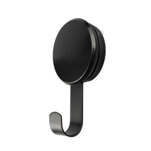 Держатель для полотенец Аквалиния крючок цвет черный