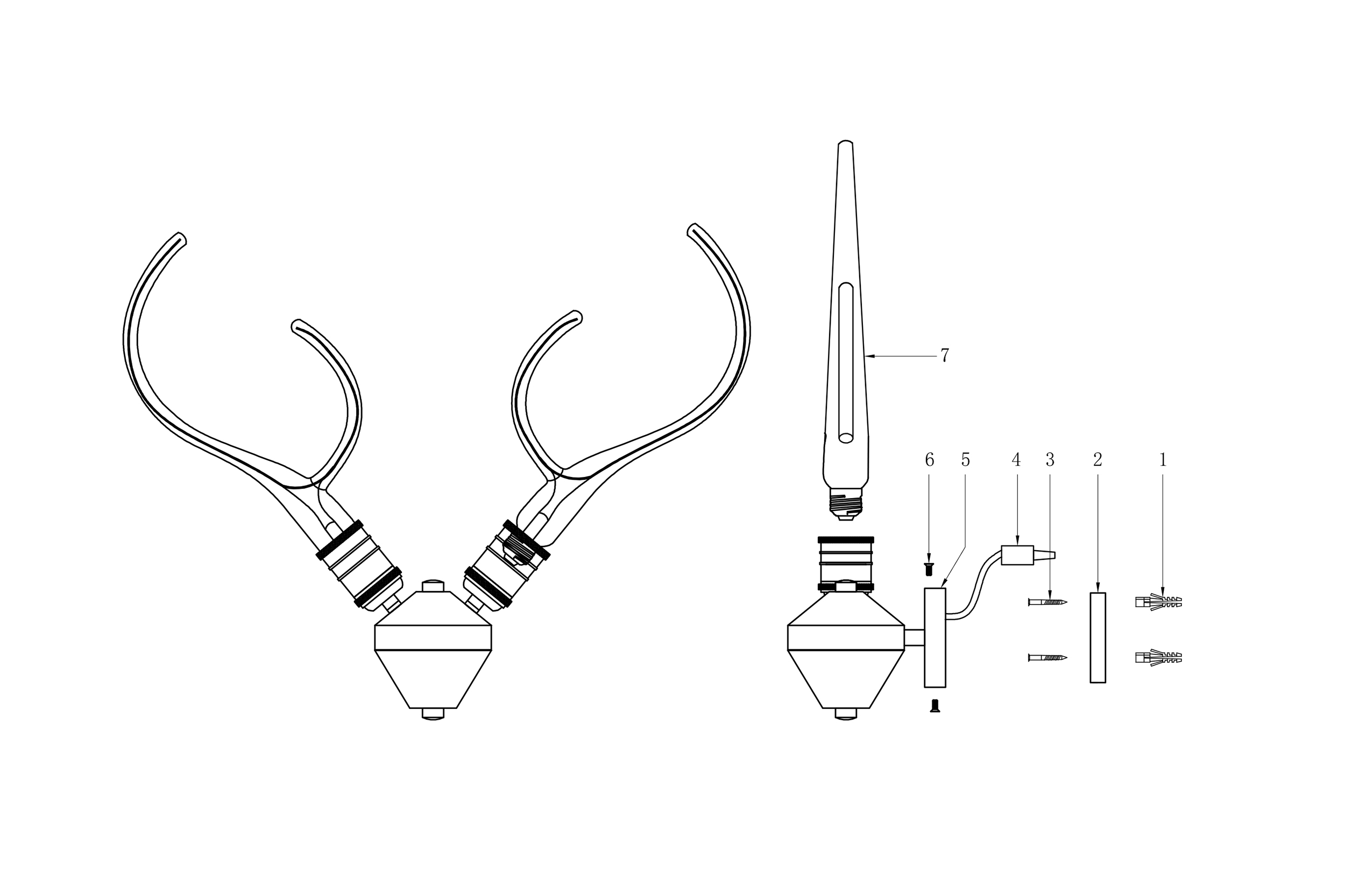 2000983198297 Настенный светильник ELECTRORETRO Foco WD  - Вид №1