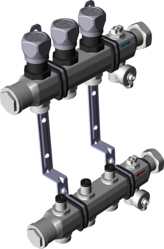 587 826 1) Модель 1006 Трубопроводные системы  Fonterra панельное отопление  Коллекторы  Нержавеющая сталь Santreyd  - Вид №4