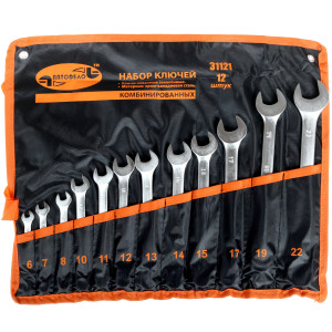 Набор ключей АвтоDело 31121 [хромованадиевая сталь, предметов - 12] 8120742