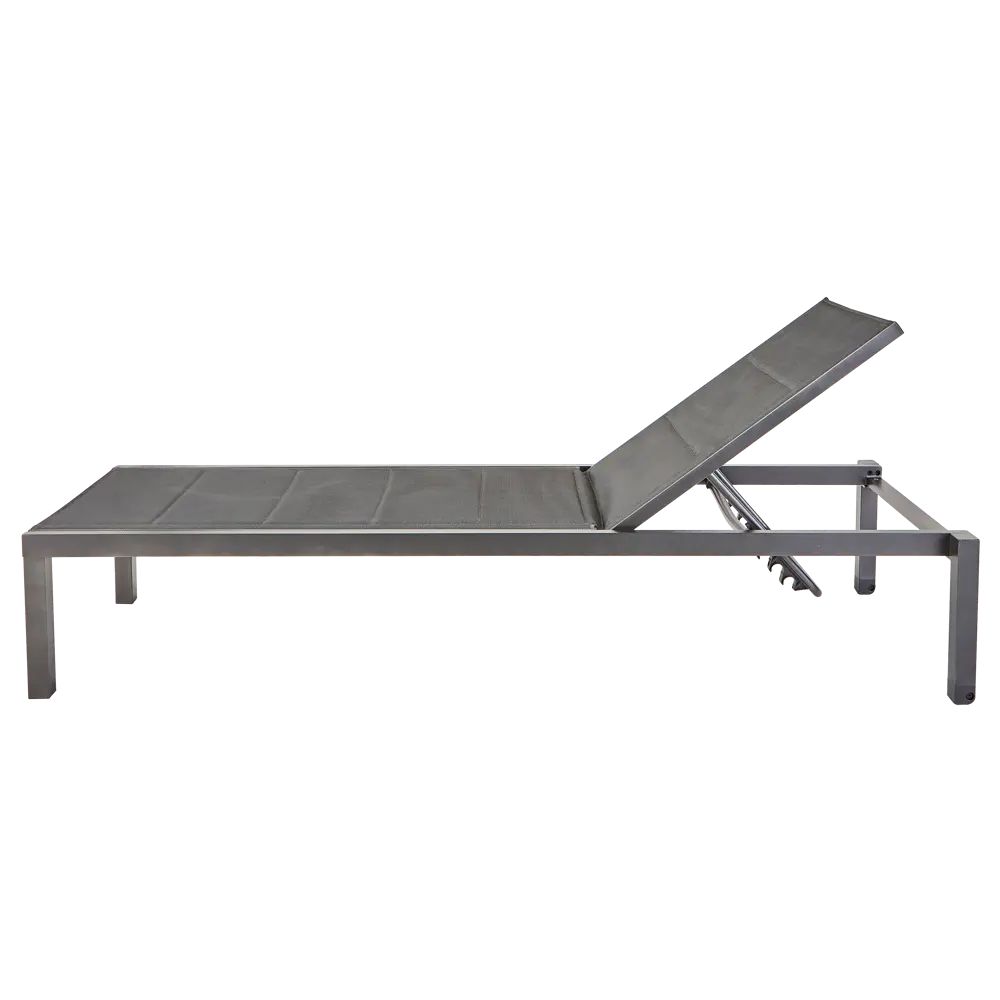 Шезлонг Naterial Aquila II 200x36x75 см алюминий/текстилен серый STLM-2204471 - Вид №7