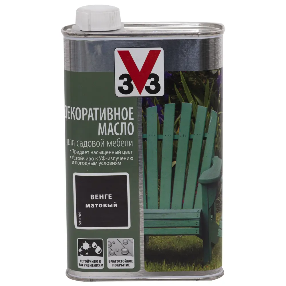 Масло для садовой мебели цвет венге 0.5 л V33 STLM-2166400 - Вид №2