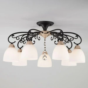 Потолочная люстра Eurosvet Arabella 70087/7 черный/золото EUROSVET ARABELLA 184431 Белый