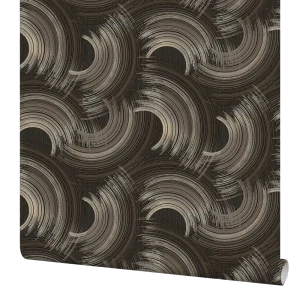 Флизелиновые обои WALL UP Neon в элегантном коричневом оттенке 89383195