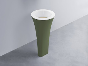 AMLA45-BL+AMPILT-LN+AMCOLT-AG Раковина Amedeo Tondo отдельностоящая cielo Enjoy + Amedeo