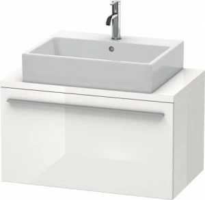 XL540202222 Тумбочка для компактной консоли X-Large #XL5402 800 x 478 мм Белый глянцевый декор