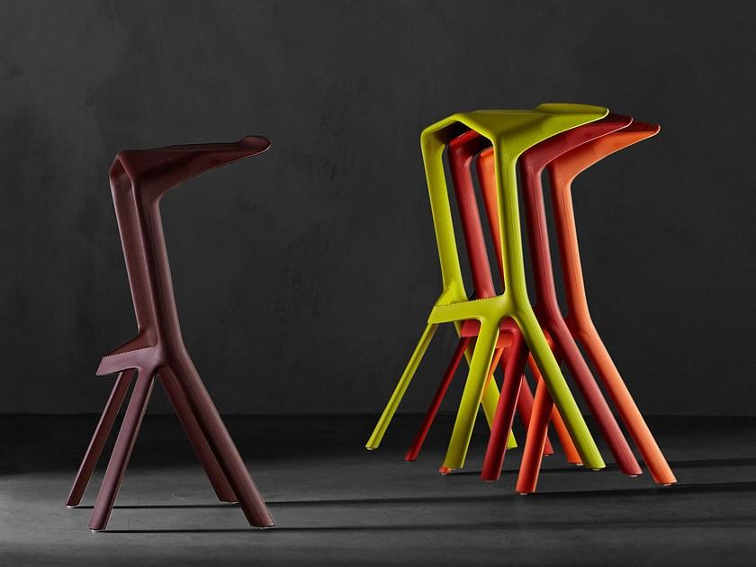 Plank Высокий штабелируемый табурет из полипропилена Miura sun-id-1424963 - Вид №3