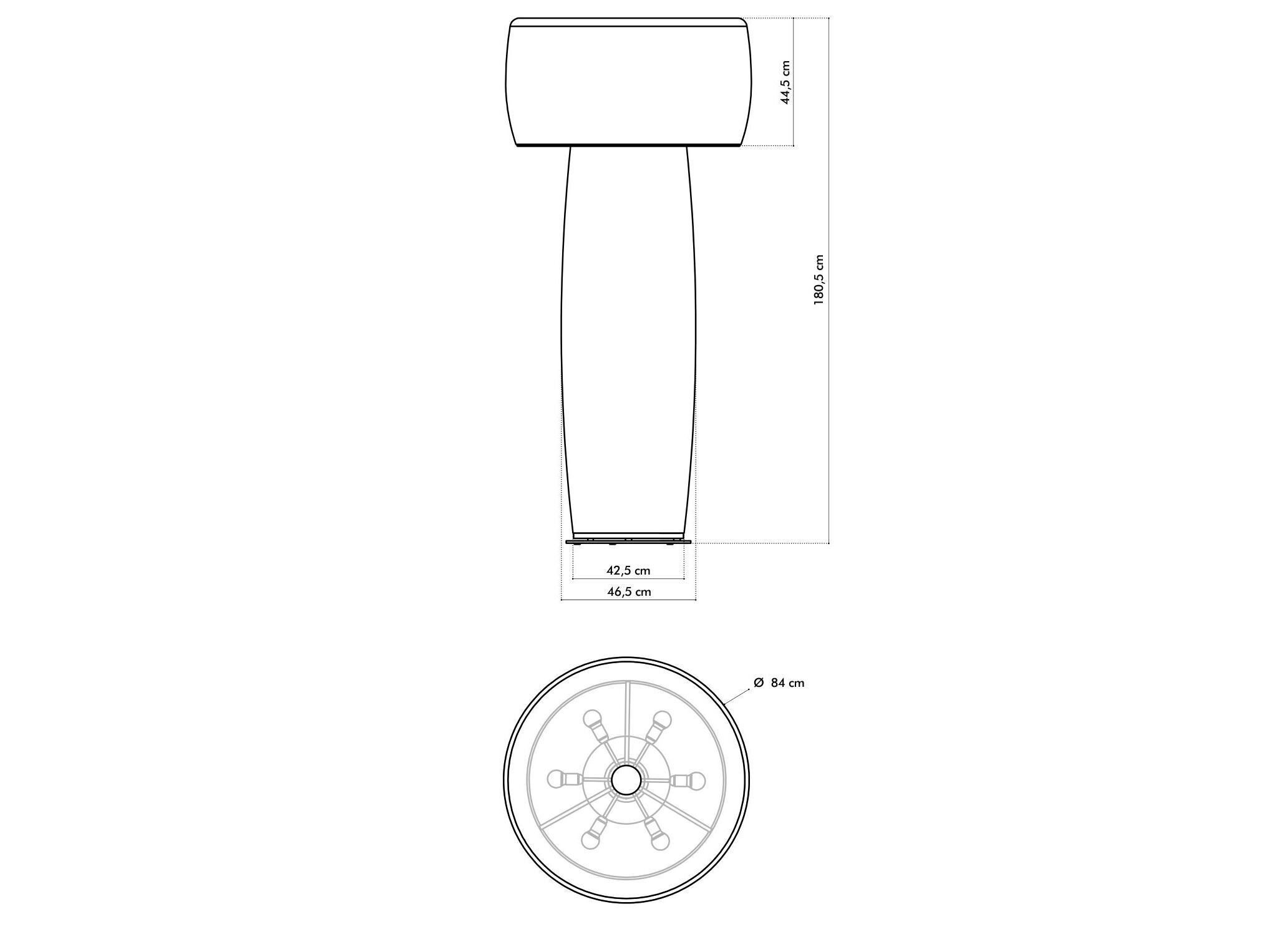 Ткань акустическая напольная лампа BuzziSpace BuzziShroom ARCH-00057965 - Вид №5