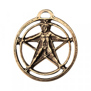09033 Амулет защитный №1, латунь "Пентаграмма Агриппы" Giftman