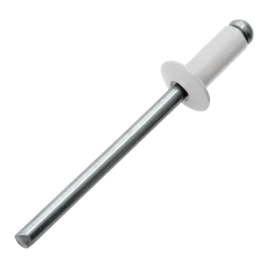 Заклепка вытяжная 3.2x8 мм цвет белый 50 шт.